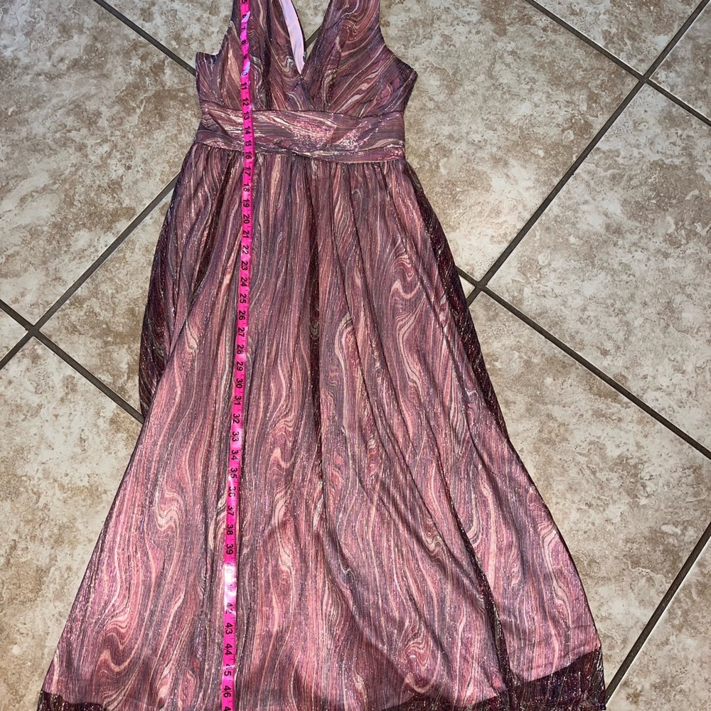 Elegant Pink and Purple Gown